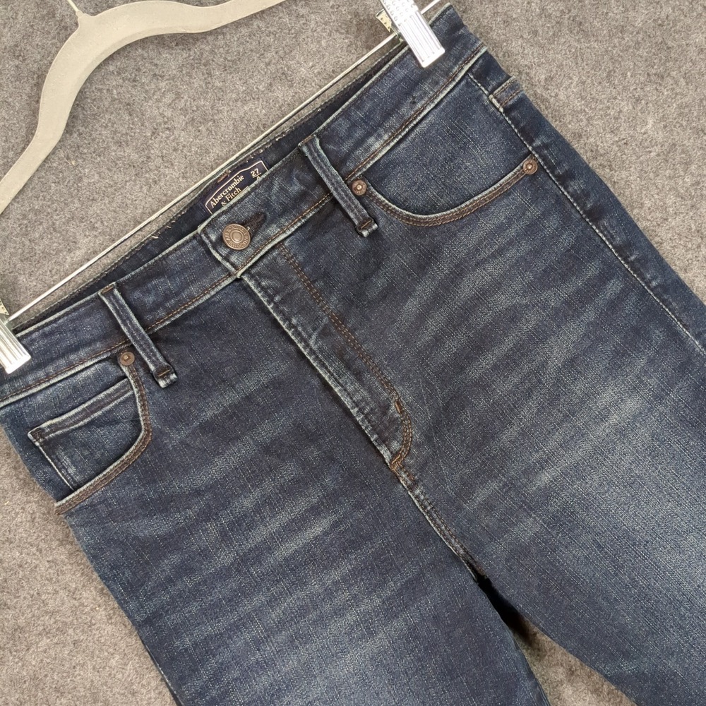 Abercrombie & Fitch Simone High Rise Super Skinny Jeans Dark Wash Blue 27 4s